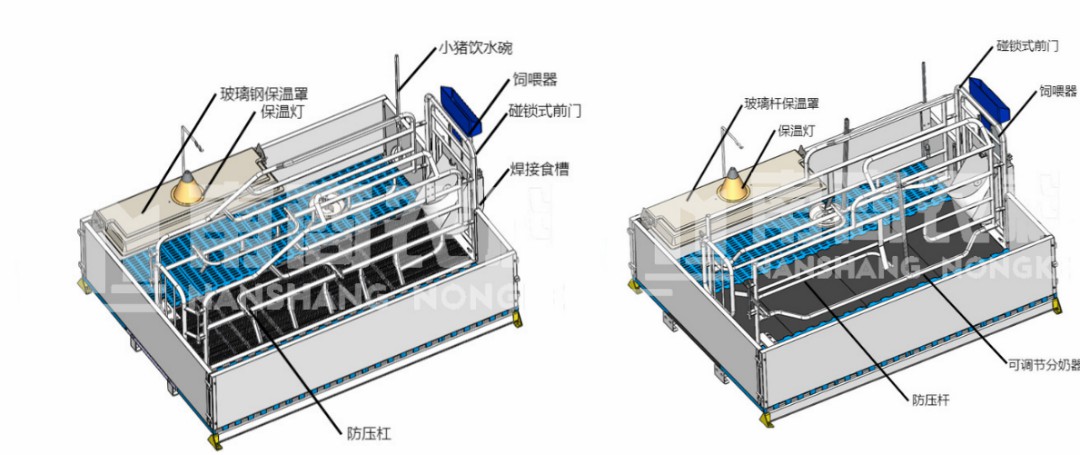 南商農(nóng)科部分母豬產(chǎn)床型號展示2